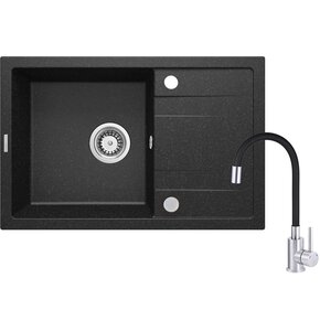 Zlewozmywak DEANTE Corio ZRCT2113 Granit + Bateria + Ociekacz