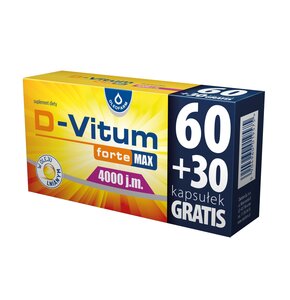 Witamina D OLEOFARM D-Vitum Forte Max 4000 j.m. (90 kapsułek)