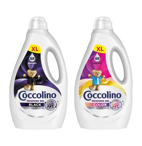 Żel do prania COCCOLINO Black 2720 ml + Żel do prania COCCOLINO Color 2720 ml