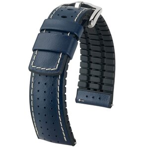 Pasek HIRSCH Tiger do Apple Watch 42/44/45/46/49mm Niebieski + Adapter
