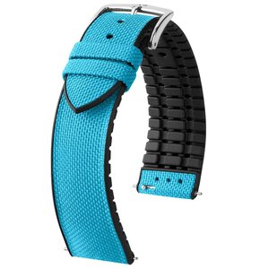Pasek HIRSCH Arne do Apple Watch 2/3/4/5/6/7/8/9/SE/SE 2/SE 2022 (38/40/41mm) Turkusowy + Adapter