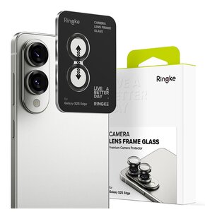 Nakładka na aparat RINGKE Camera Frame Protector do Samsung Galaxy S25 Edge Czarny