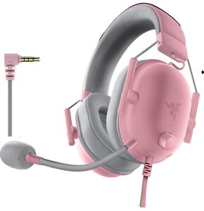 Słuchawki RAZER BlackShark V2 X PlayStation, Nauszne, Dźwięk przestrzenny Różowy