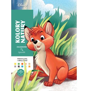 Kolorowanka Disney Zagadkowe rysunki Kolory natury (miękka okładka)