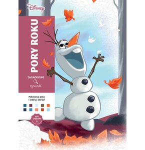 Kolorowanka Disney Zagadkowe rysunki Pory roku (miękka okładka)