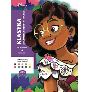 Kolorowanka Disney Zagadkowe rysunki Arcydzieła Disneya i Pixara (miękka okładka)