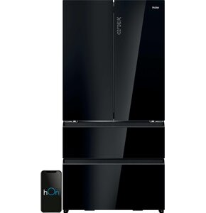 Lodówka HAIER HFR79F19DFGB Side by Side No Frost 190cm Side by Side Czarne szkło