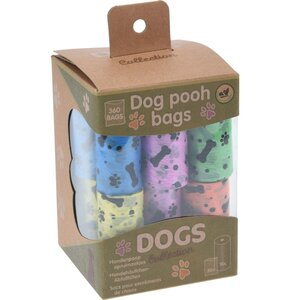 Woreczki na odchody DOGS COLLECTION Wielokolorowe (360 sztuk)