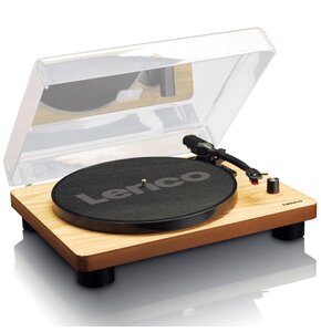 Gramofon LENCO LS-50WD Drewno, Manualny,Napęd paskowy,USB,Pokrywa w zestawie,Prędkość odtw. 33 1/3,45,78 obr./min