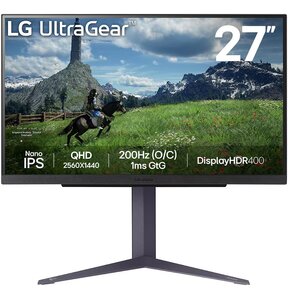 Monitor LG UltraGear 27GS85Q-B 27" 2560x1440px IPS 180Hz 1 ms [GTG]