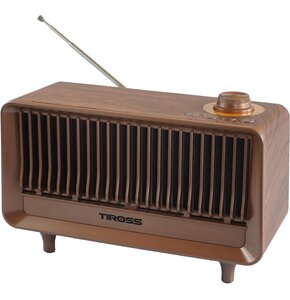 Radio TIROSS TS464 Analogowe Przenośne Brązowy