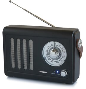 Radio TIROSS TS466 Analogowe Przenośne Czarny