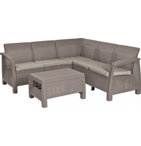 Narożnik ogrodowy KETER Corfu Relax Set 17202123 Cappuccino
