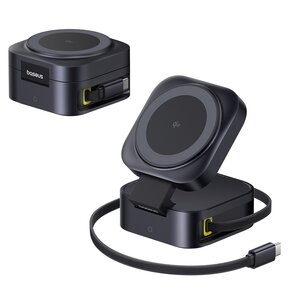Ładowarka indukcyjna BASEUS Picogo 2w1 67W Czarny