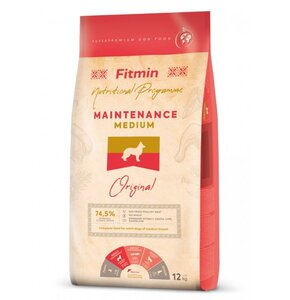 Karma dla psa FITMIN Medium Maintenance Drób z mięsem ryb i wątróbką 12 kg