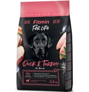 Karma dla psa FITMIN For Life Duck & Turkey 2.5 kg