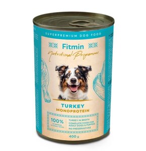 Karma dla psa FITMIN z indykiem 400 g