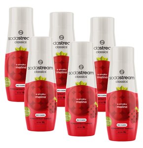Syrop do saturatorów SODASTREAM Malina 6 x 440 ml bez cukru