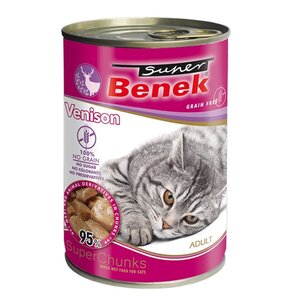 Karma dla kota SUPER BENEK Adult Dziczyzna w sosie 415 g