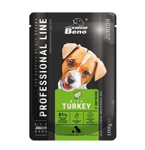 Karma dla psa SUPER BENO Professional Line Indyk 100 g