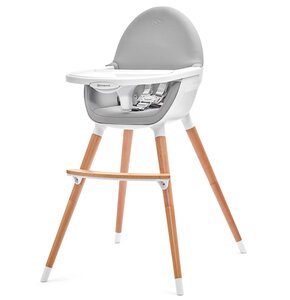 Krzesełko do karmienia KINDERKRAFT FINI 2w1 Szary