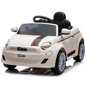 Samochód dla dziecka SUN BABY Fiat 500 Kremowy
