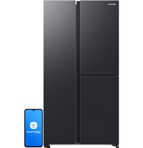 Lodówka SAMSUNG RH69DG895EB1EF Side by Side AI No Frost 178cm Podajnik wody