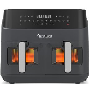 Air Fryer Frytkownica beztłuszczowa TURBOTRONIC TT-DAF6W z podwójnym koszem Szary