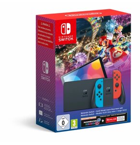 Konsola NINTENDO Switch OLED + Gra Mario Kart 8 Deluxe (kod do pobrania) + NS Online 90 Dni