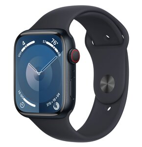 APPLE Watch 9 GPS + Cellular 45mm koperta z aluminium (północ) + pasek sportowy S/M (północ)