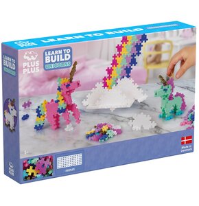 Klocki plastikowe PLUS-PLUS Basic Naucz się budować jednorożce 014-3908