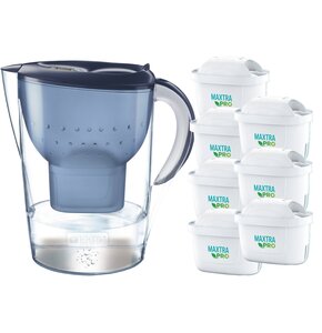 Dzbanek filtrujący BRITA Marella XL Niebieski + 7 wkładów Pure Peformance Pro