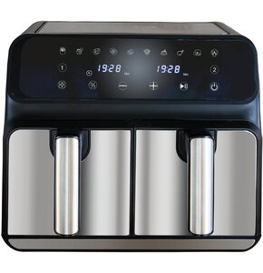 Air Fryer Frytkownica beztłuszczowa UNOLD 58685 z podwójnym koszem Czarno-srebrny
