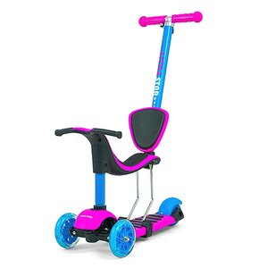 Hulajnoga dla dzieci MILLY MALLY Little Star 3w1 Różowo-niebieski