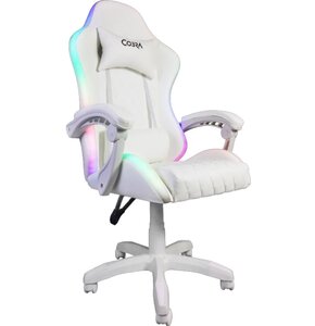 Fotel COBRA WS8153 RGB + BT głośniki Biały