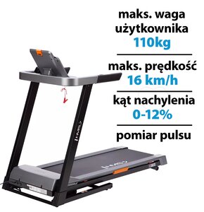 Bieżnia elektryczna HMS BE5873 1491W 16km/h