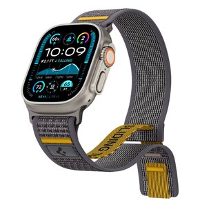 Pasek SPIGEN Athlex Air do Apple Watch 6/7/8/9/10/SE/ULTRA 1/2 (44/45/46/49 mm) Grafitowy