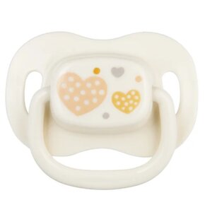 Smoczek CANPOL BABIES Newborn Symetryczny 6-18 m Beżowy