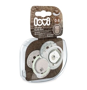 Smoczek LOVI Buddy Bear 0-6 m (2 sztuki)