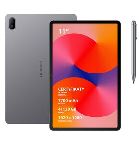 Tablet HUAWEI MatePad SE 11" 2.gen. 4/128 GB Wi-Fi Szary + Rysik