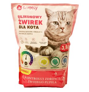 Żwirek dla kota SWEETY Kontrola PH moczu 3.8 L