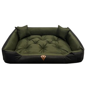 Legowisko dla psa OSKAR Comfortable Zielono-czarny 75 x 65 cm