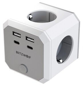 Kostka zasilająca BLITZWOLF BW-EC2 8-in-1 4xAC / 2 x USB-A / 2 x USB-C