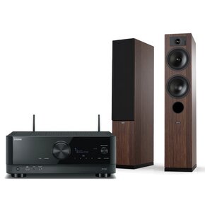 Zestaw stereo YAMAHA RX-V4A + INDIANA Line Tesi 5 Mocca