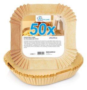 Foremki do pieczenia EXTRALINK Home EX.35670  do Air Fryera 20 x 20 cm (50 szt.)
