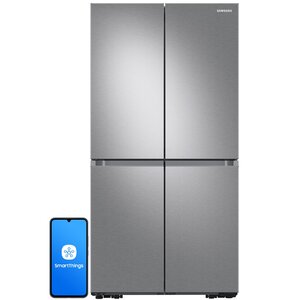Lodówka SAMSUNG RF65A967ESR EO Side by Side No frost 182.5cm Podajnik wody Kostkarka Srebrna Triple Cooling