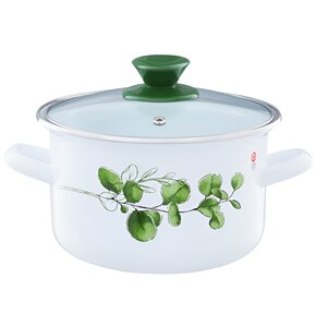 Garnek EMALIA OLKUSZ Eukaliptus 22 cm
