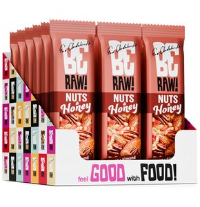 Baton BERAW Nuts & honey Pekanowo-migdałowo-jabłkowo-cynamonowy (15 x 30 g)