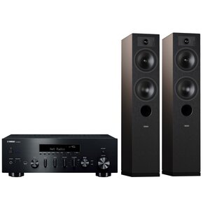 Zestaw stereo YAMAHA MusicCast R-N600A Czarny + INDIANA Line Tesi 5 Czarny