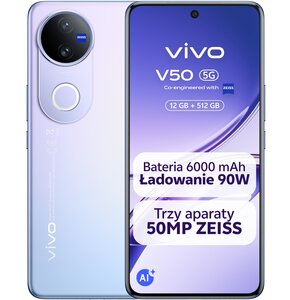 Smartfon VIVO V50 5G 12/512GB 6.77" 120Hz Fioletowy